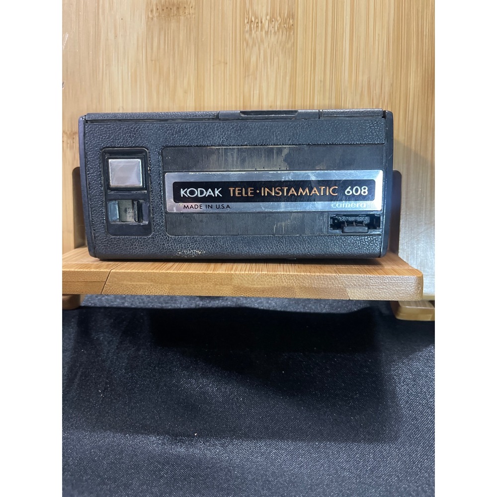 Kodak Tele-Instamatic‎ 608 Vintage 110 Pocket Film Camera Black Made in USA